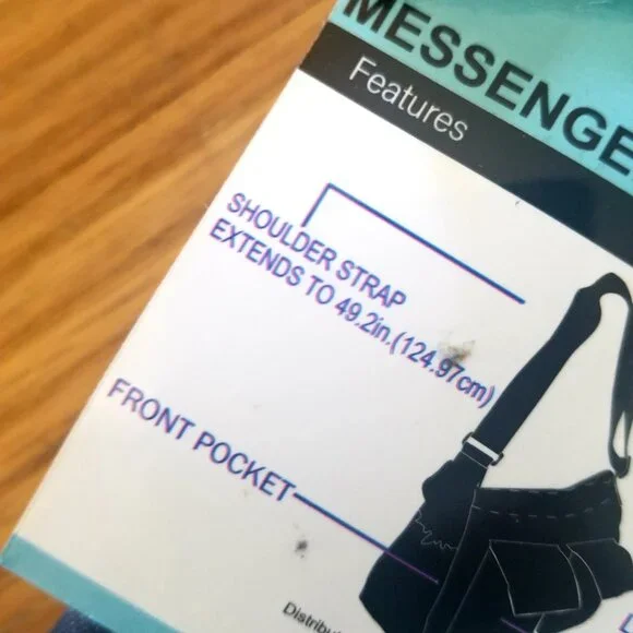 Denim Shoulder Crossbody Purse Messenger Bag NWTO - Picture 5 of 6